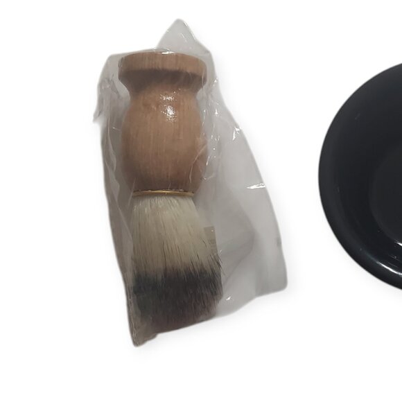 Shaving Brush And Bowl Set Shaving Brush Stainless Steel Stand Shaving Bowl - Picture 5 of 6